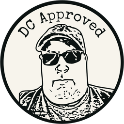 Darin Chamberlin's personal DC Approved sticker, shown small.